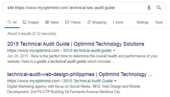 technical seo audit duplicate content check